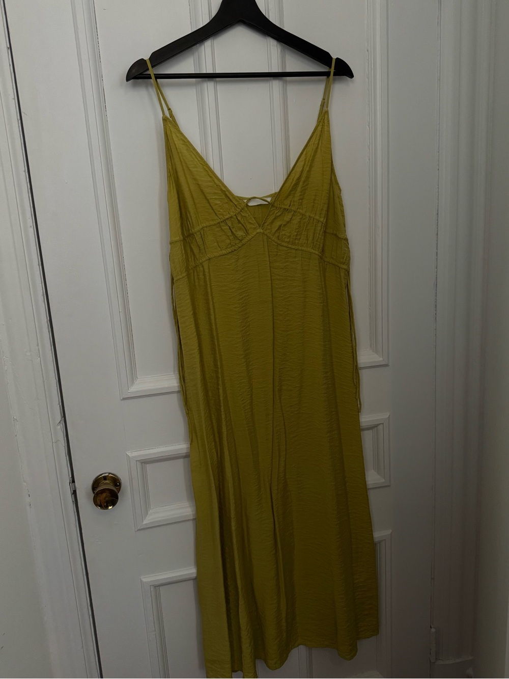 H&M Olive Green Maxi Slip Dress